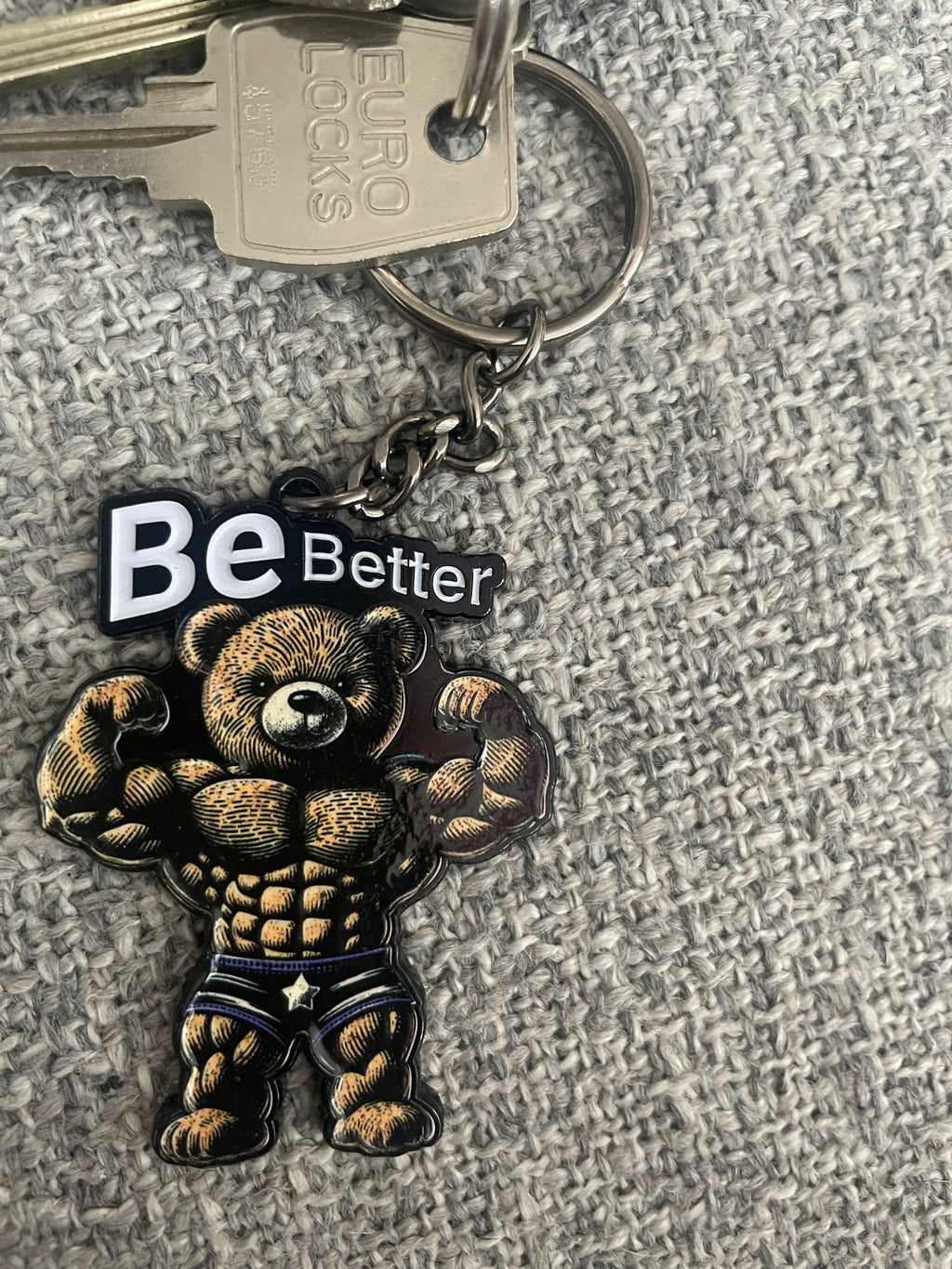 Teddy Builder keychain