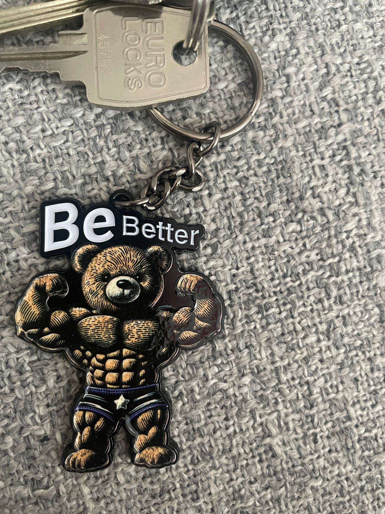 Teddy Builder keychain